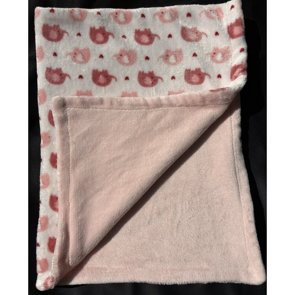 Modern Baby Minky Blankets Elephant Plush Warm Stroller Blanket  30" X 40" Lovey
